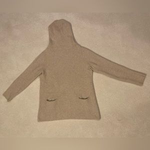 Oatmeal Cashmere Turtleneck Sweater